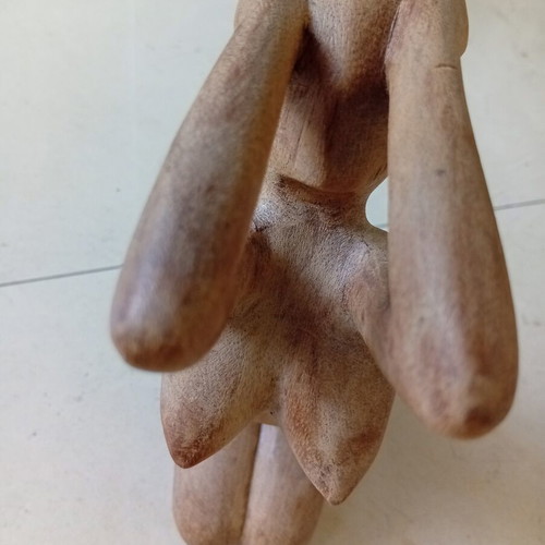 Wooden nude body figure, 20 cm