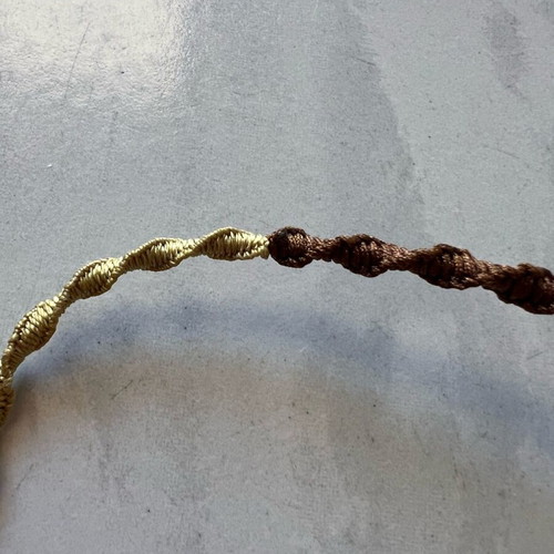 Handmade necklace with braid new