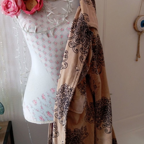 Angel D coat new, brown and purple, size XS/S