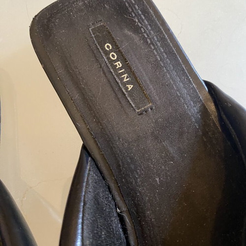 Corina sandals like new, black and red, platform style, size 38