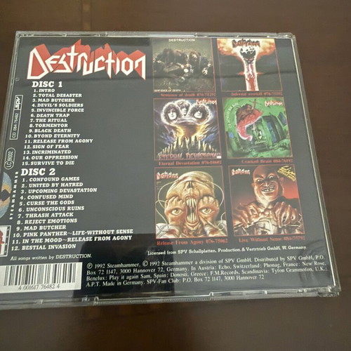Destruction Best Of thrash metal 2x CD album