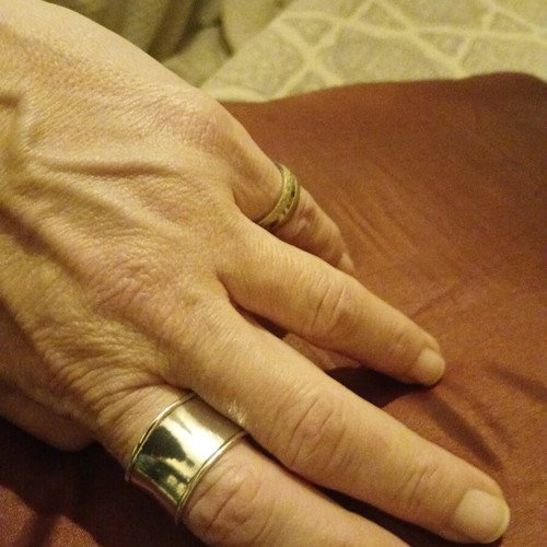 Stainless steel ring like new, silver, size 20.2mm
