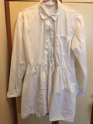 Stradivarius white dress-shirt M, 100% cotton like new