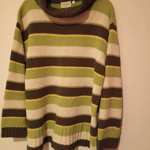 Turtleneck sweater used, multicolor, size XXL