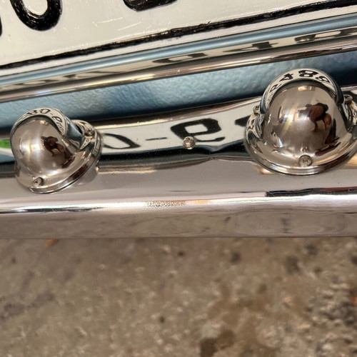 Φώτα πίσω πινακίδας Triumph Spitfire μεταχειρισμένα σαν καινούργιο, χρώμιο, 2 τεμάχια