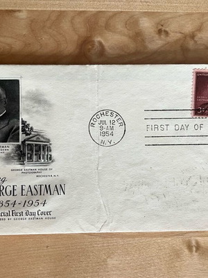 First day cover Honoring George Eastman 1954 used