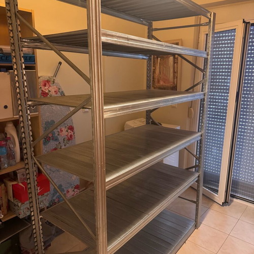 Professional metal shelving unit USA, height 200 width 140 depth 50