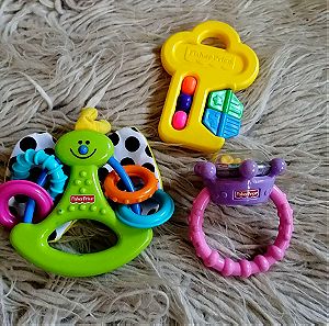 Fisher price soothing toys βρεφικά 3τεμ μαζι