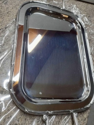 Decorative tray like new with mirror 36x26