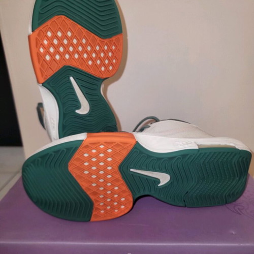 Nike Lebron Witness 8 basketball shoes size 40 like new, white-orange-green