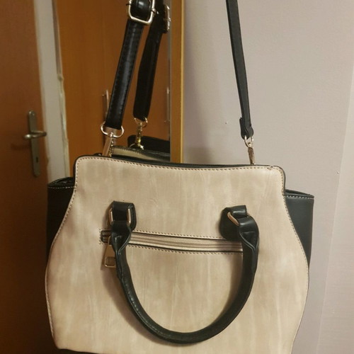 Crossbody bag nude-pink eco leather in like new condition