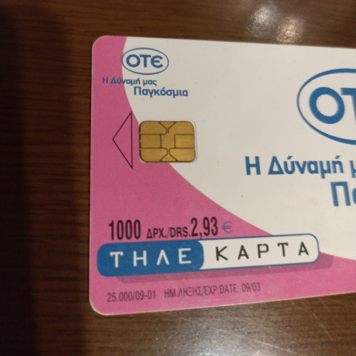 Ote collectible phone card 2001 like new