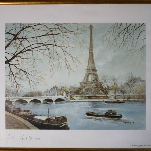 Engravings with Paris theme like new, 1982