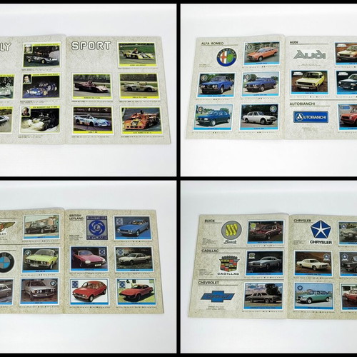 Super Auto Panini 1977 sticker album like new, rare vintage