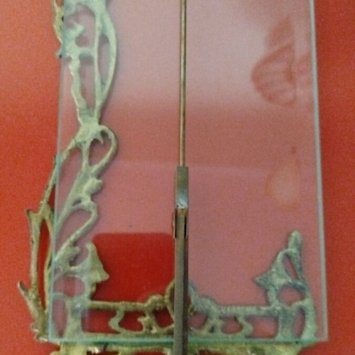 Vintage brass photo frame like new, Art Nouveau style
