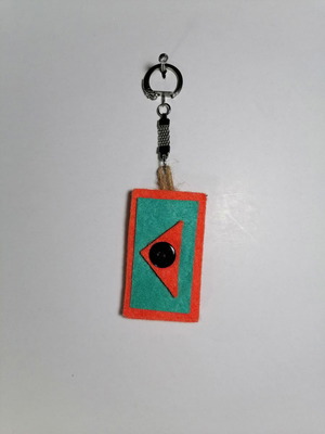 Fabric keychains handmade new