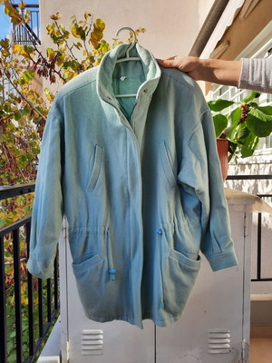 Wool jacket in good condition, turquoise, size L