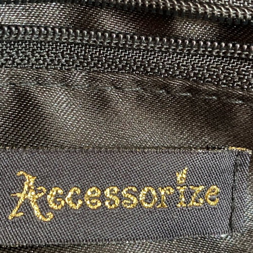 Accessorize satin shoulder bag like new, black