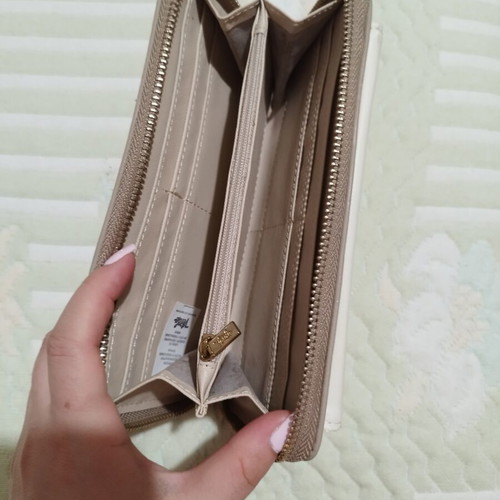 Beige wallet, new