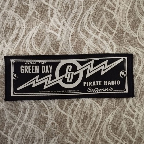 Green Day patch new, Pirate Radio 2004 design