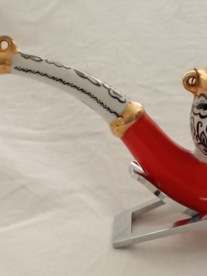 Ceramic souvenir pipe used from Kiev Ukraine