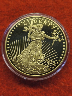 Αντίγραφο νομίσματος 1933 Double Eagle αμερικανικό χρυσό καινούργιο