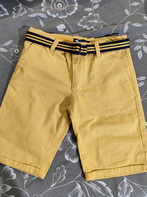 Alouette bermuda shorts like new, yellow, size 122-128 cm, 5-6 years