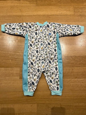 Splash About baby swimsuit used, fleece lined for 6-12 months