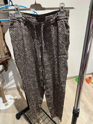 Zara pants palazzo with waist tie like new size M