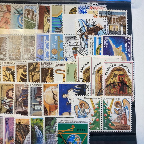 Greek stamp series complete sealed used set of 22