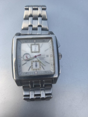 Ρολόι Seiko μεταχειρισμένο σαν καινούργιο, ανδρικό ασημί