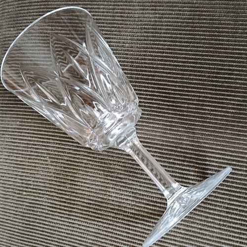 Vintage Harlequin crystal glasses set of 5, like new