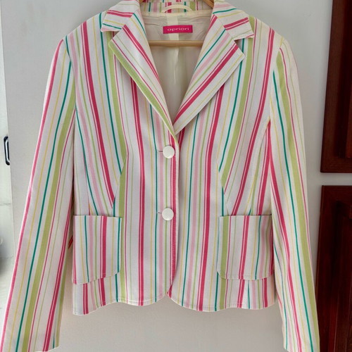 Apriori jacket like new with colorful stripes, size L