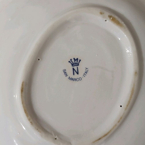 Capodimonte porcelain plate used with minor wear