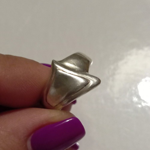 Silver ring 925 like new, size 55-56