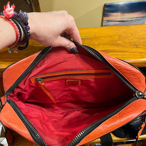 Christian Louboutin shoulder bag like new, orange