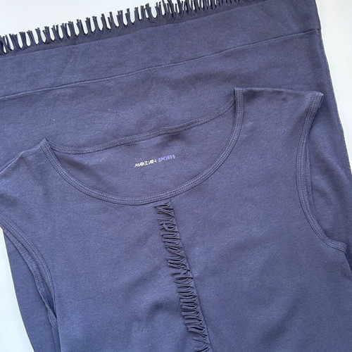 Marc Cain black ribbed cotton dress sport series like new, slim fit