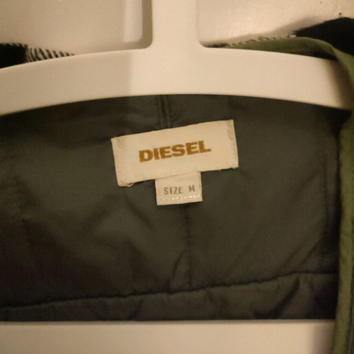 Vintage Diesel winter jacket / hoodie with removable quilted lining size M used