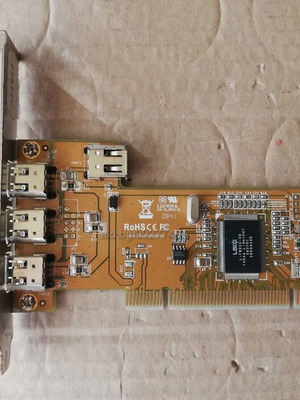 PCI 4-Port 1394 FireWire Adapter Card Sunix FWA3010GXX210 used