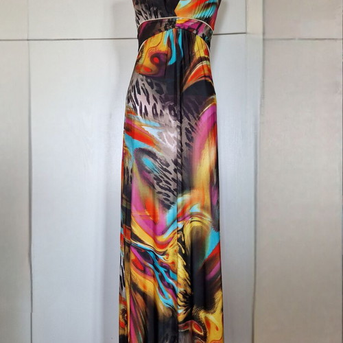 SoSexy maxi dress colorful like new, size S
