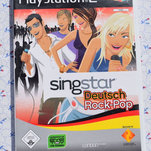Singstar Deutsch Rock-Pop PS2 used karaoke game