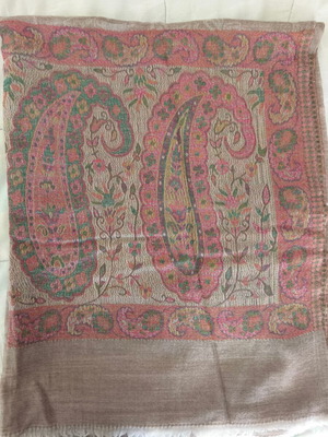 Women's scarf new, beige, 2.00 x 0.80