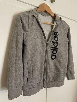 Adidas sweatshirt jacket like new, grey, 10 years old