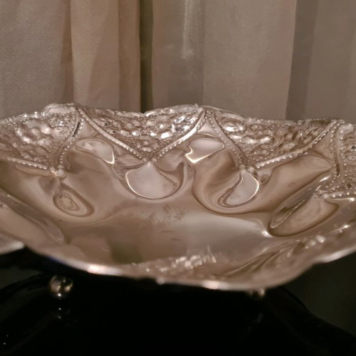 Silver-plated decorative bowl used