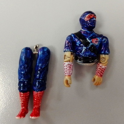 GI Joe Cobra Storm Shadow Ninja figure parts used 1984