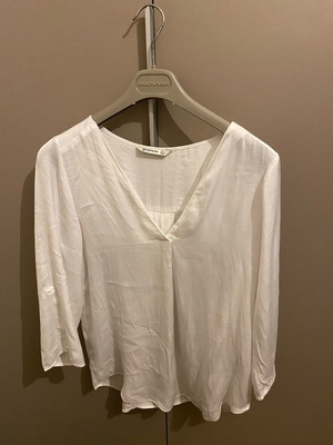 Stradivarius shirt used, white, size S