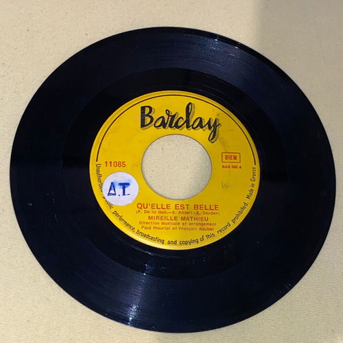 Mireille Mathieu Qu' Elle Est Belle rare 45 rpm record