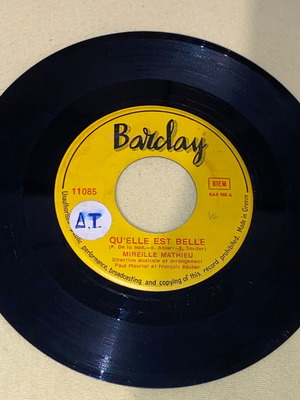 Mireille Mathieu Qu' Elle Est Belle rare 45 rpm record