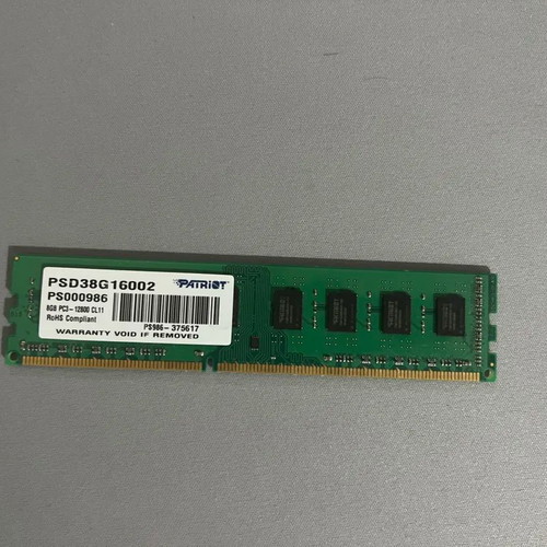 Patriot 8GB DDR3 1600MHz RAM like new