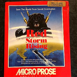 Ναυτική Σύγκρουση - 'Red Storm Rising' MicroProse ,Vintage ,Παιχνίδι με Δισκέτες για Συλλέκτες .